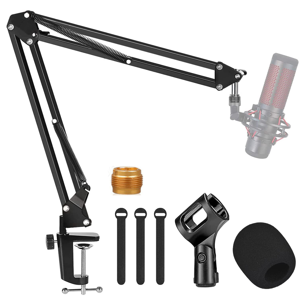 Boom Arm Stand - Articulated Arm Microphone Stand Recording Condenser