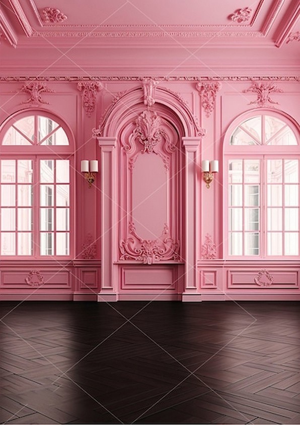 Photography Lighting And Composition - Pink Maternity Paneled Room Composite Arch
