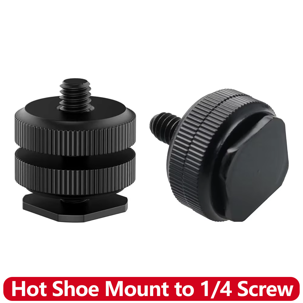 Photography Lighting Description - Aluminum Alloy Hot Shoe to 1/4
