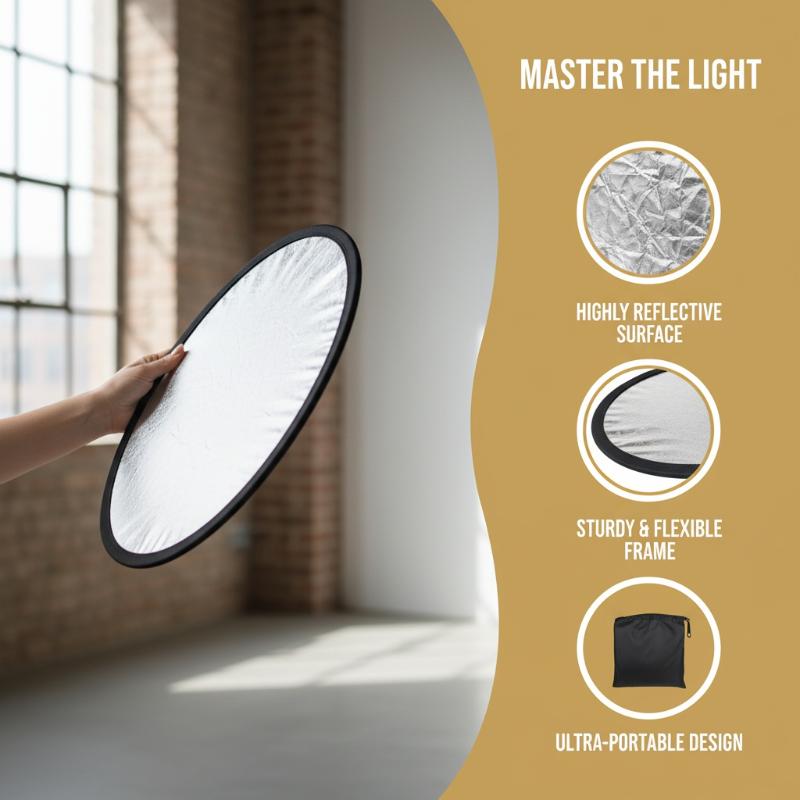 Photography Lighting For Outdoors - 5 in 1 Round Photography Reflector