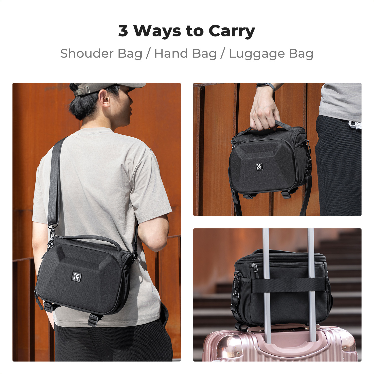 K&F CONCEPT Lightweight Tough  - đánh giá và giá Photography Lighting Equipment Bags