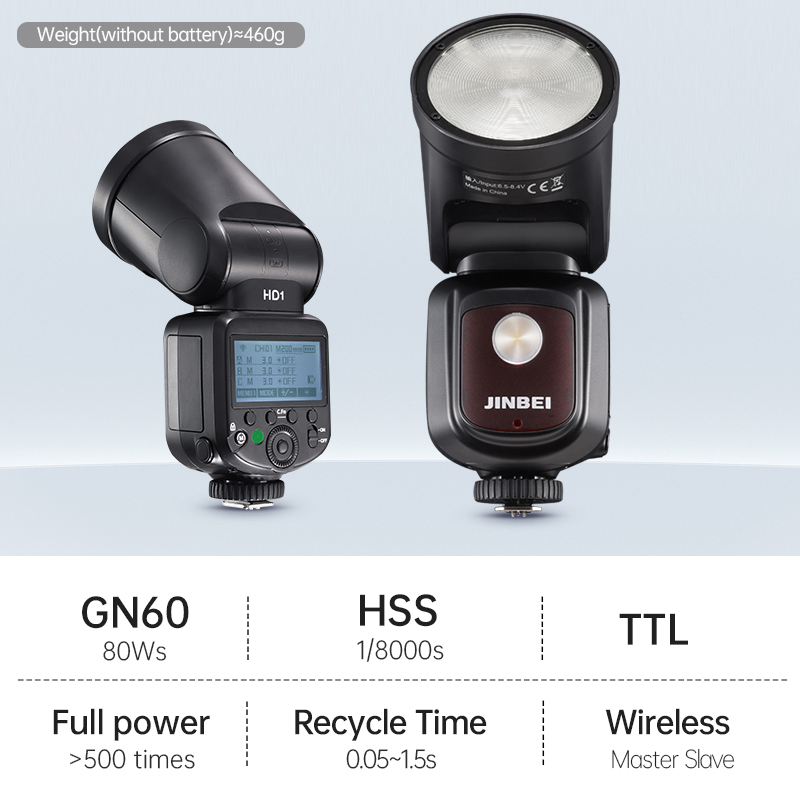JINBEI HD-1Round-head HSS Spee - đánh giá và giá Photography Lighting With Flash