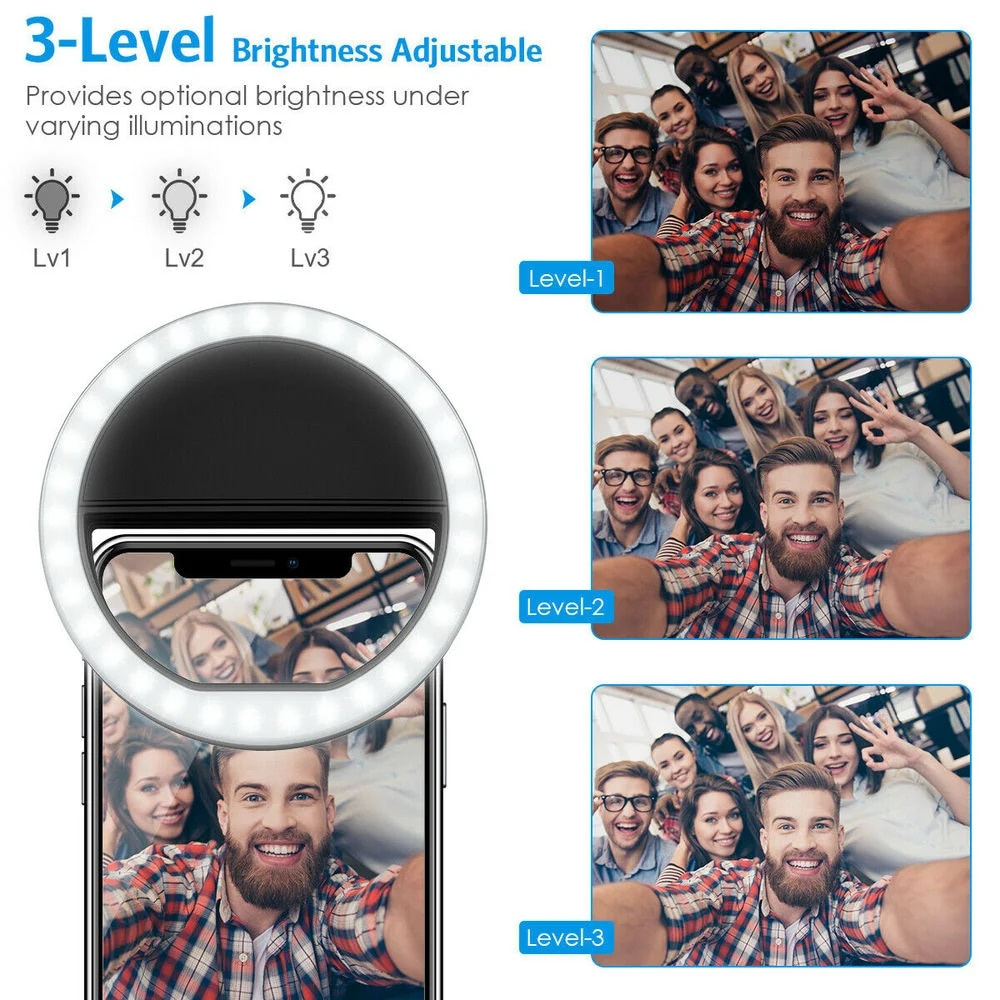 USB Charging LED Selfie Ring L - đánh giá và giá Photography Lighting Description