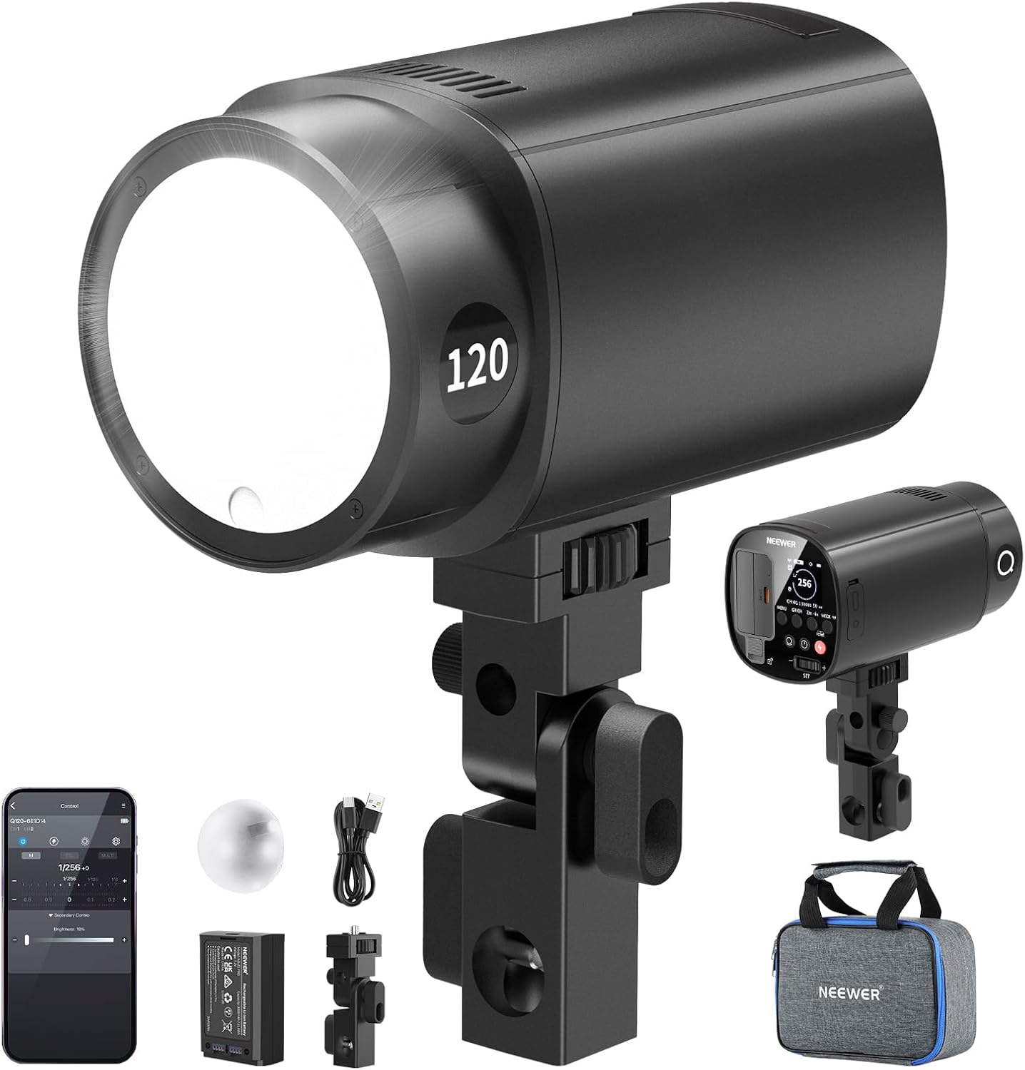 NEEWER Q120 120Ws 2.4G TTL Out - đánh giá và giá Portable Strobe Monolight