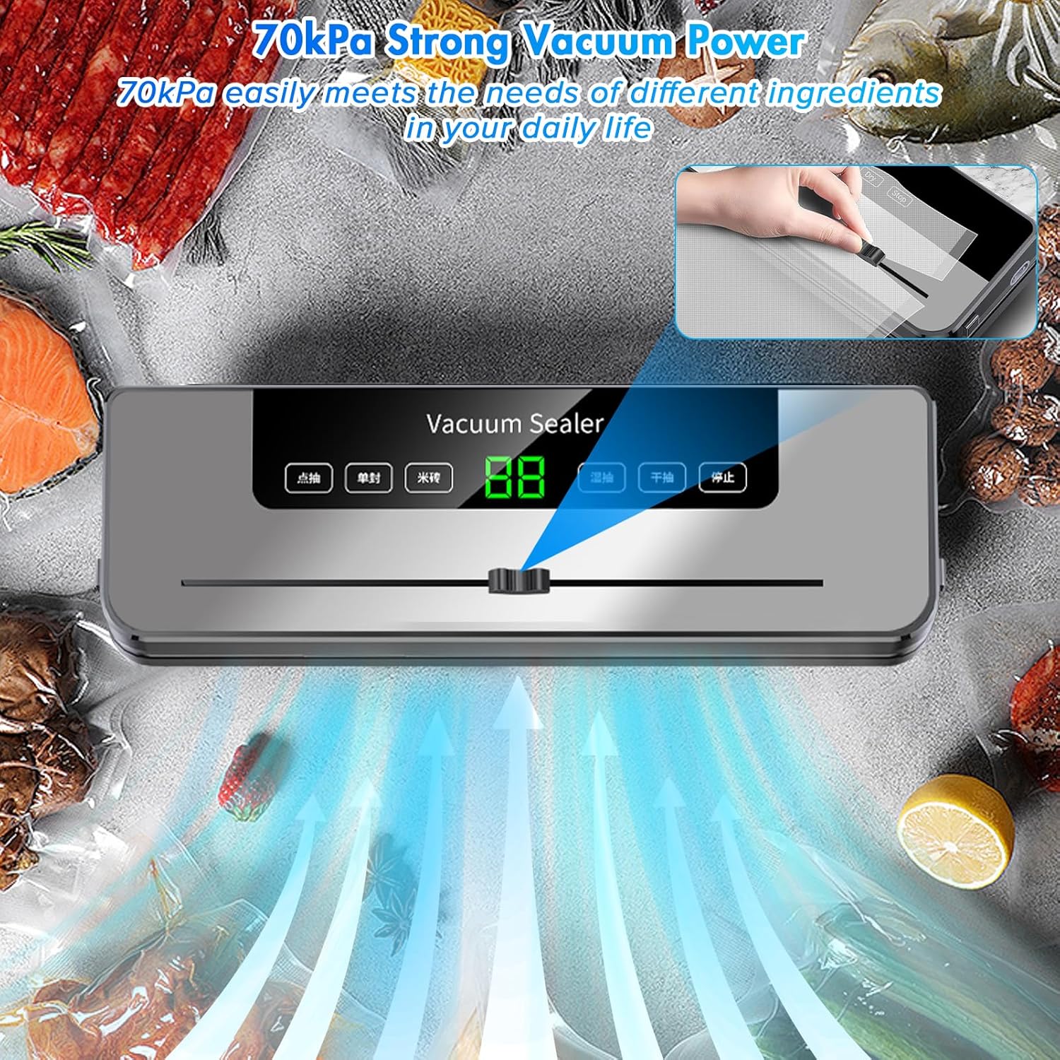 Vacuum Sealing Machine with 10 - đánh giá và giá Photography Lighting For Food