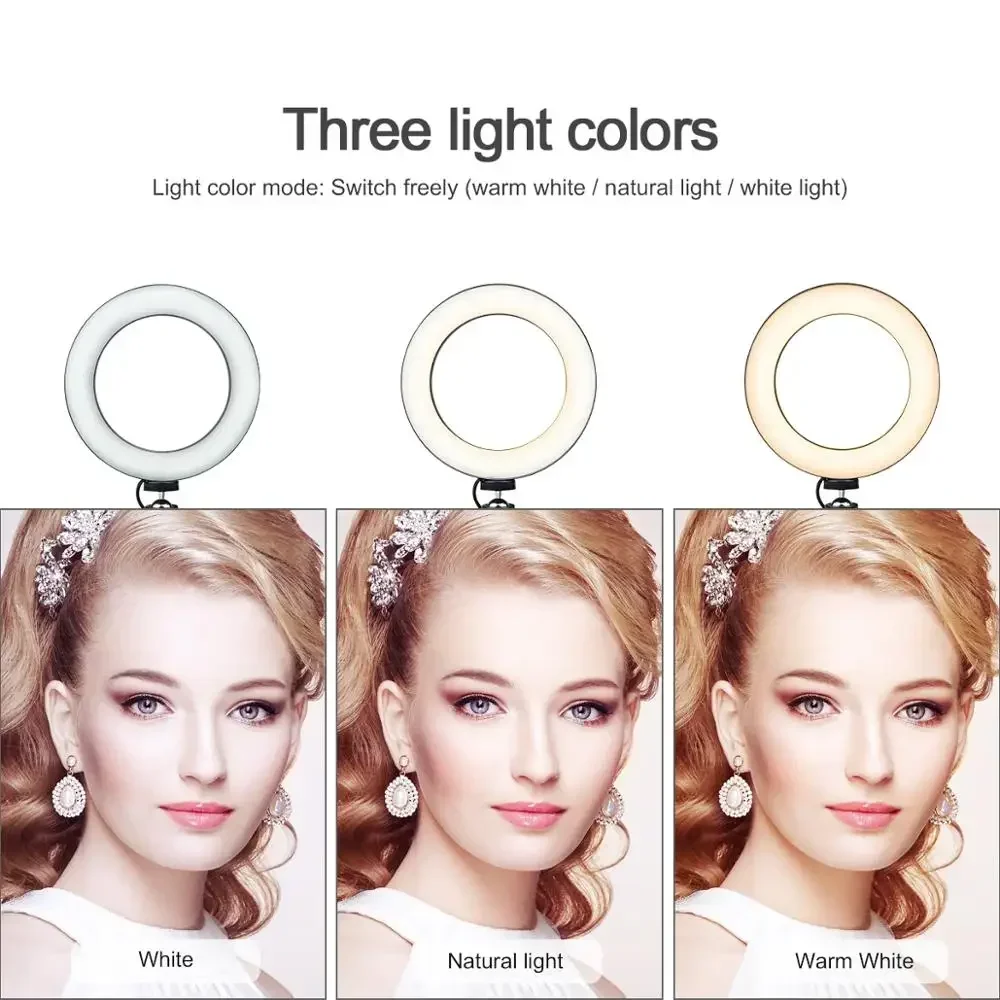 3Modes Mini LED Desktop Video  - đánh giá và giá Photography Lighting Ring
