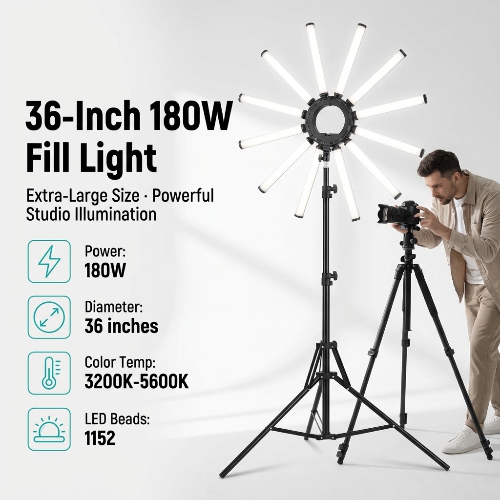 12 Arms Multi Tube Photography - đánh giá và giá Photography Lighting Ring