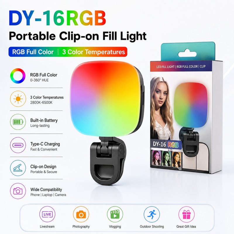Portable RGB LED Fill Light Po - đánh giá và giá Photography Lighting For Outdoors