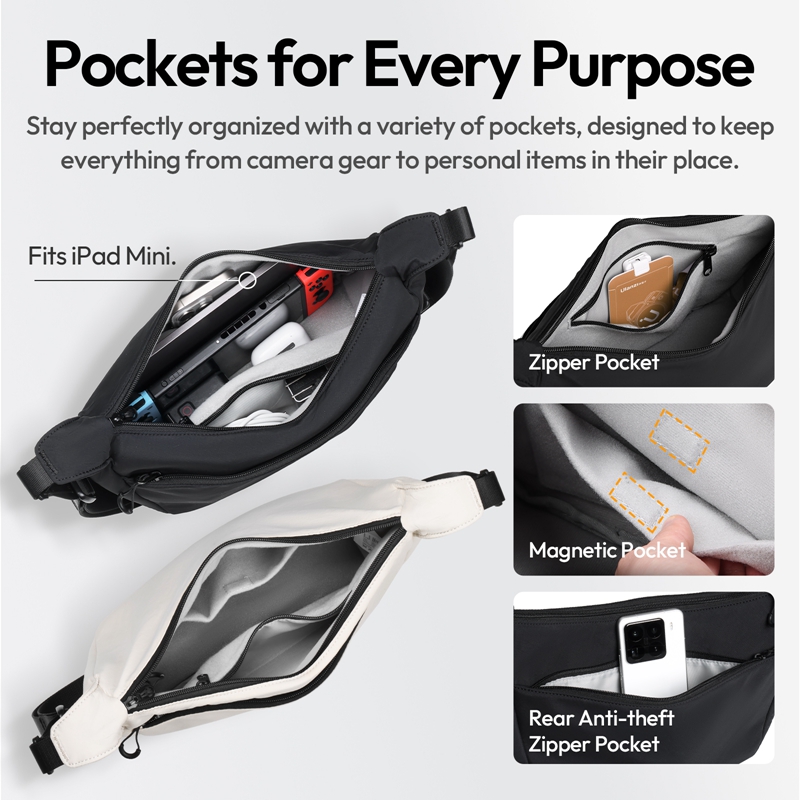Ulanzi HMN1 Lunar Sling Bag Wh - đánh giá và giá Photography Lighting Equipment Bags