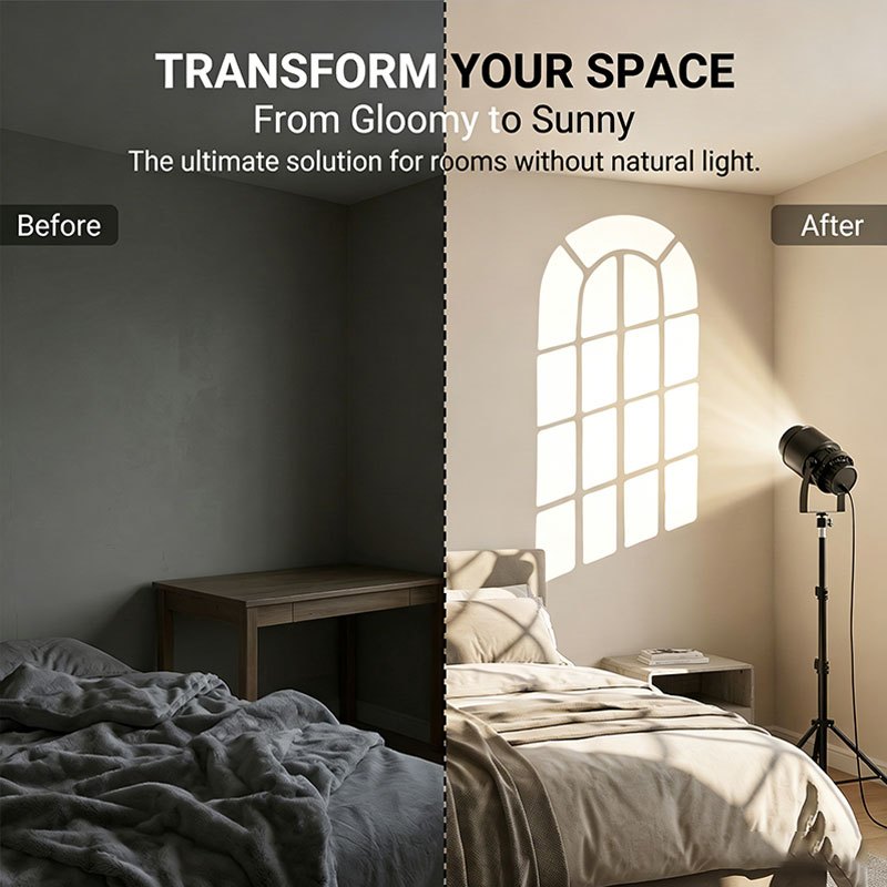 15W Virtual Fake Window Projec - đánh giá và giá Photography Lighting No Shadows