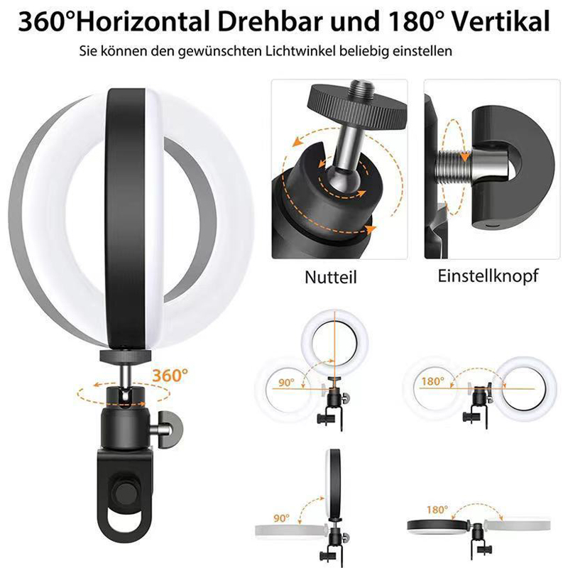 16cm LED Video Light with Stan - đánh giá và giá Photography Lighting Ring