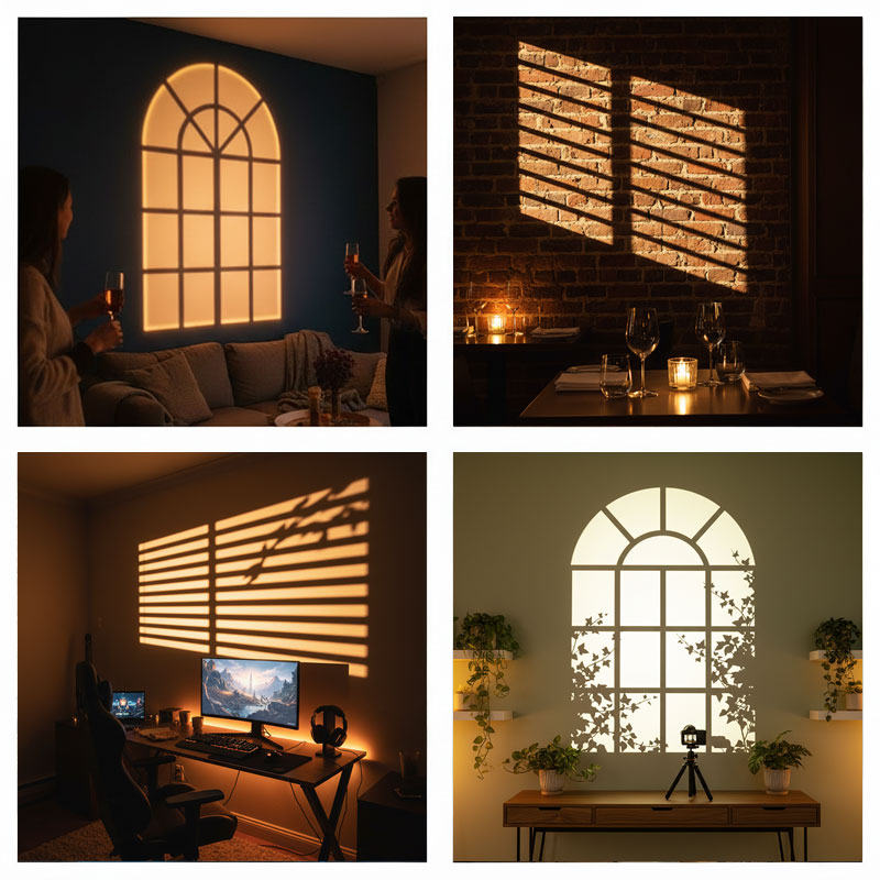 Window Gobo Projector Light 12 - đánh giá và giá Photography Lighting No Shadows