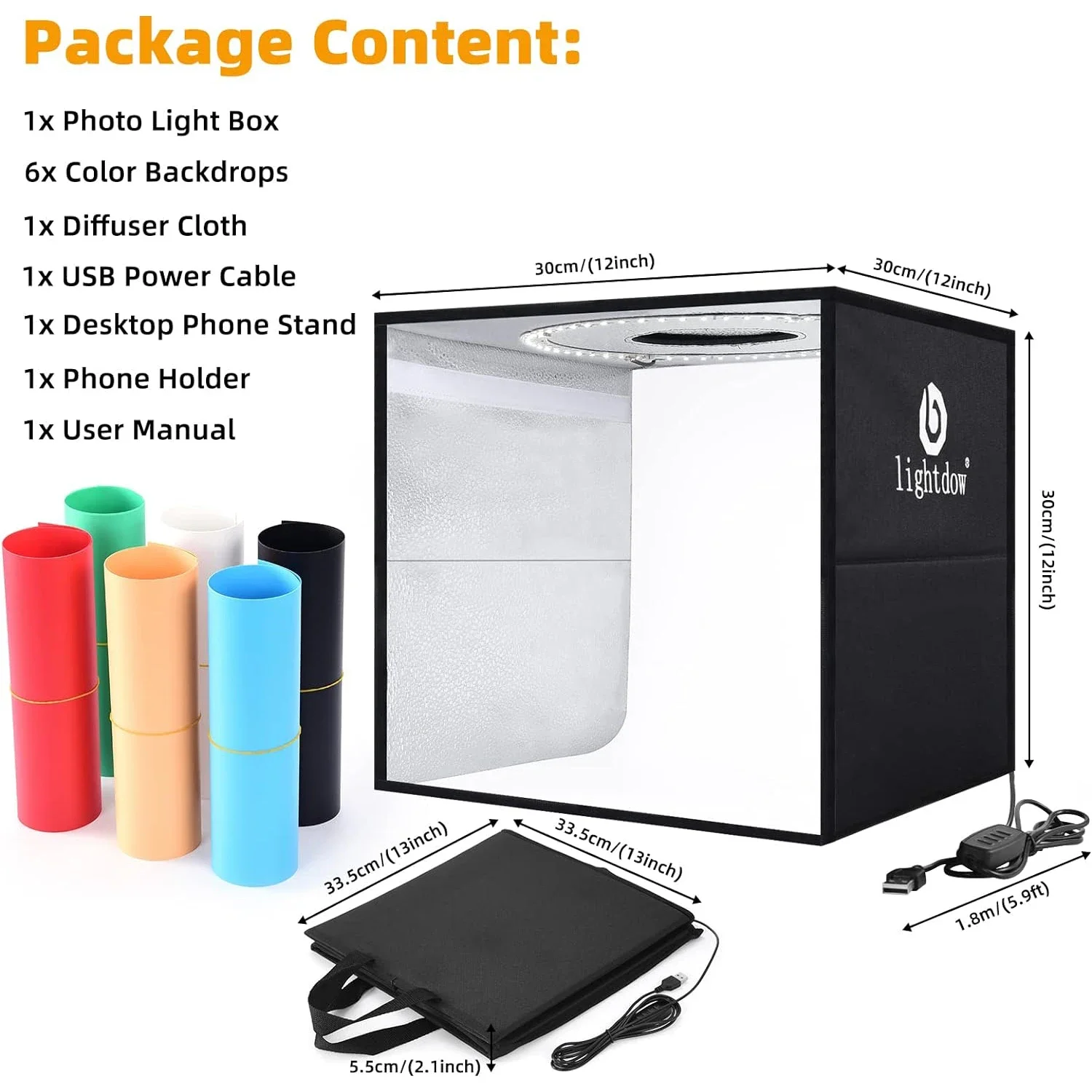Lightdow Dimmable Photo Box LE - đánh giá và giá Photography Lightning